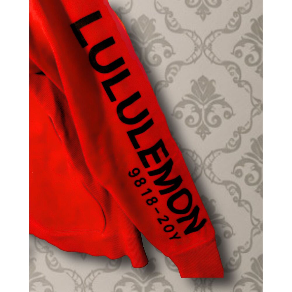 Lululemon 20th Anniversary Special Edition 20Y Scuba Full Zip Hoodie Red Size 6 - Picture 3 of 8